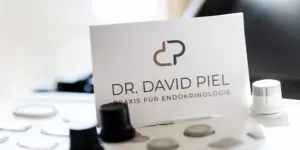 Visitenkarte mit Logo von Dr. David Piel